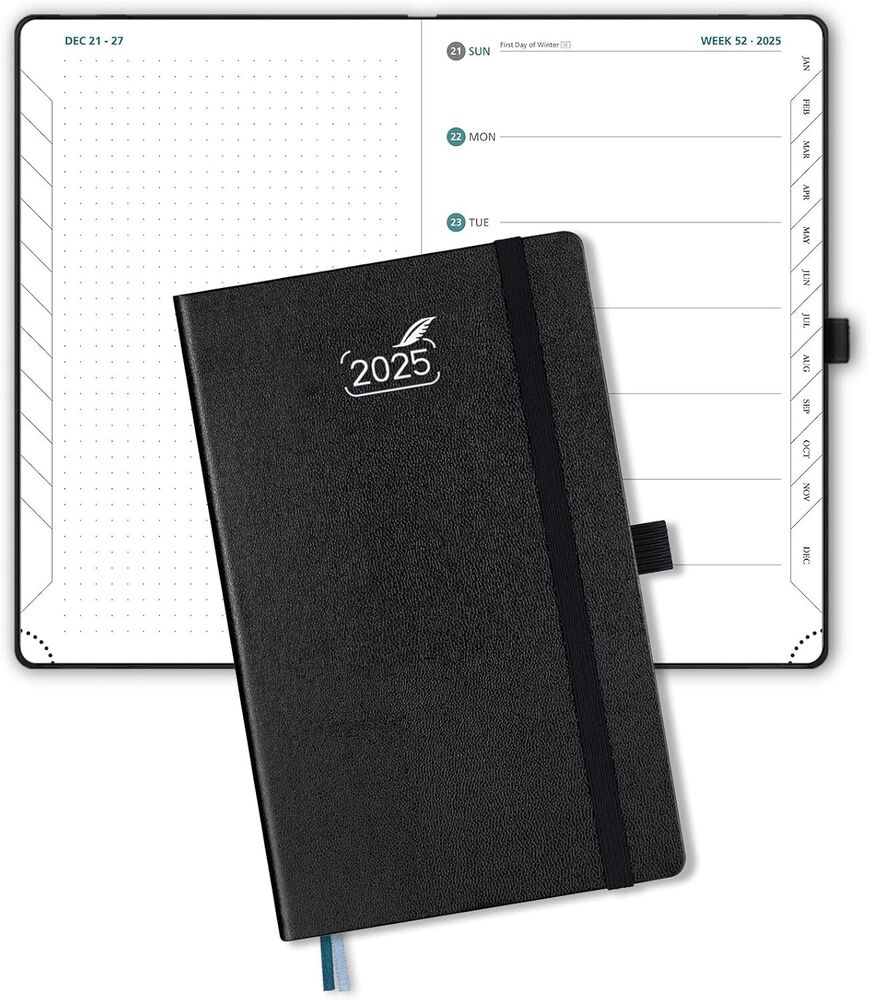 BEZEND 2025 Weekly Planner & Notebook Hardcover - Small 5