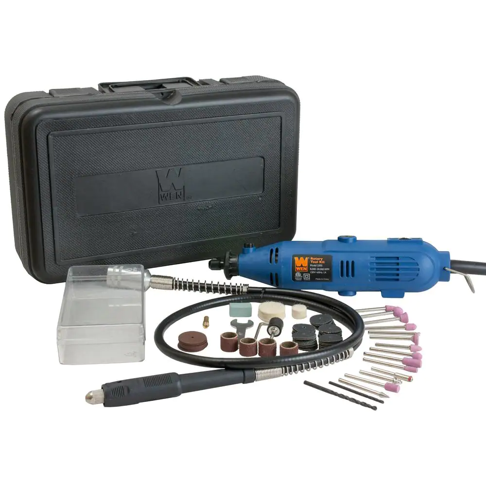 Rotary Tool Kit with Flexible Shaft for Precision Work