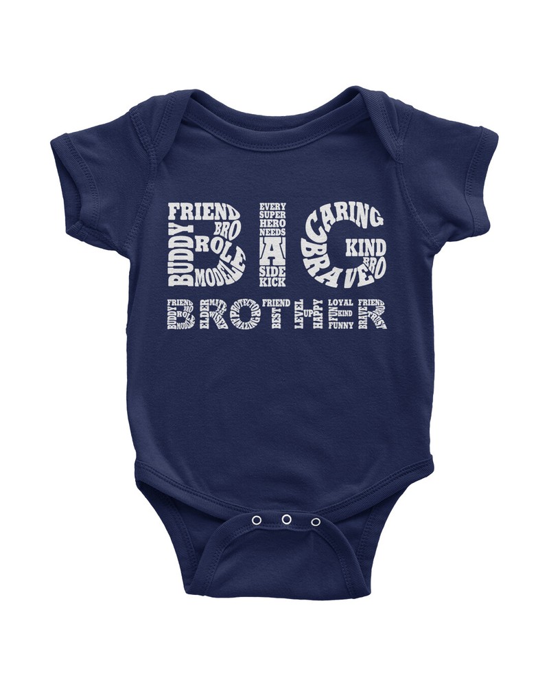 Big Brother Typography Infant Bodysuit Birthday Gift Idea