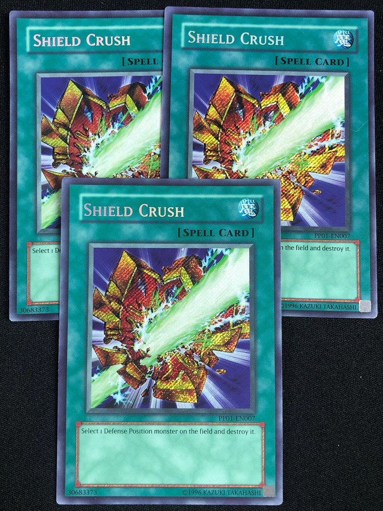 YUGIOH SHIELD CRUSH PP01-EN007 SECRET X3 LP
