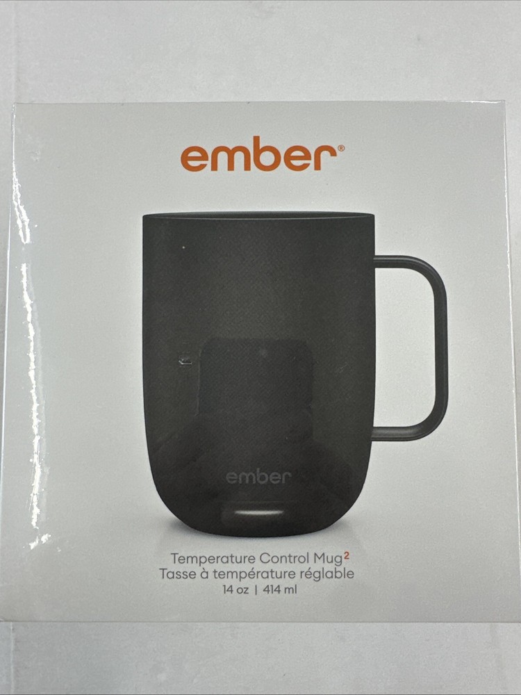 Ember Temperature Smart Mug 2 - 14 oz Black - App Controlled Heated Coffee Cup