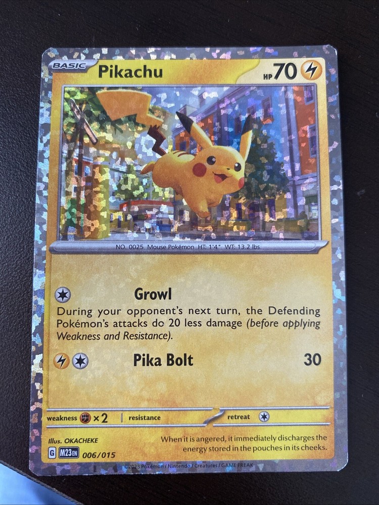 Pikachu 006/015 McDonald's Promos 2023 Holo Exclusive Rare Holo.