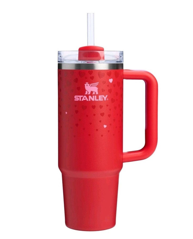 Stanley Target Exclusive Valentines Day 2025 Ruby Hearts 30 Oz Tumbler