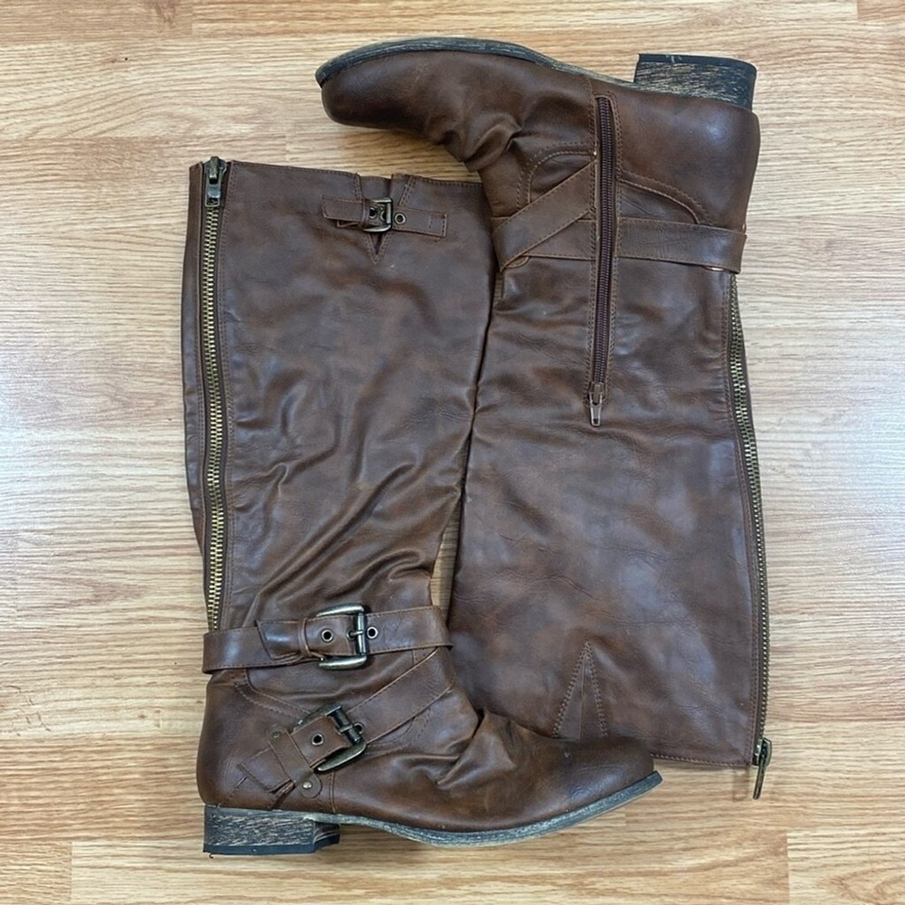 Botas Carlos Santana Haley Hasta la Rodilla Marrón Talla 9.5