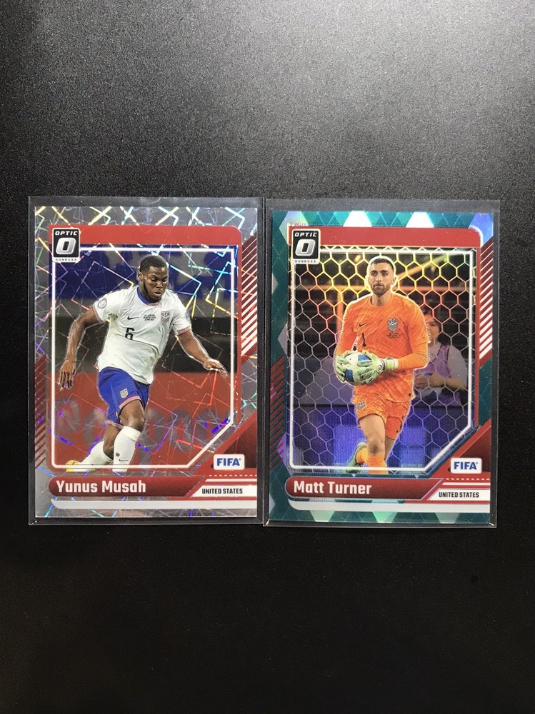 Yunus Musah Turner 2024-25 Panini Donruss Optic FIFA Velocity Argyle Lot 2 CUP