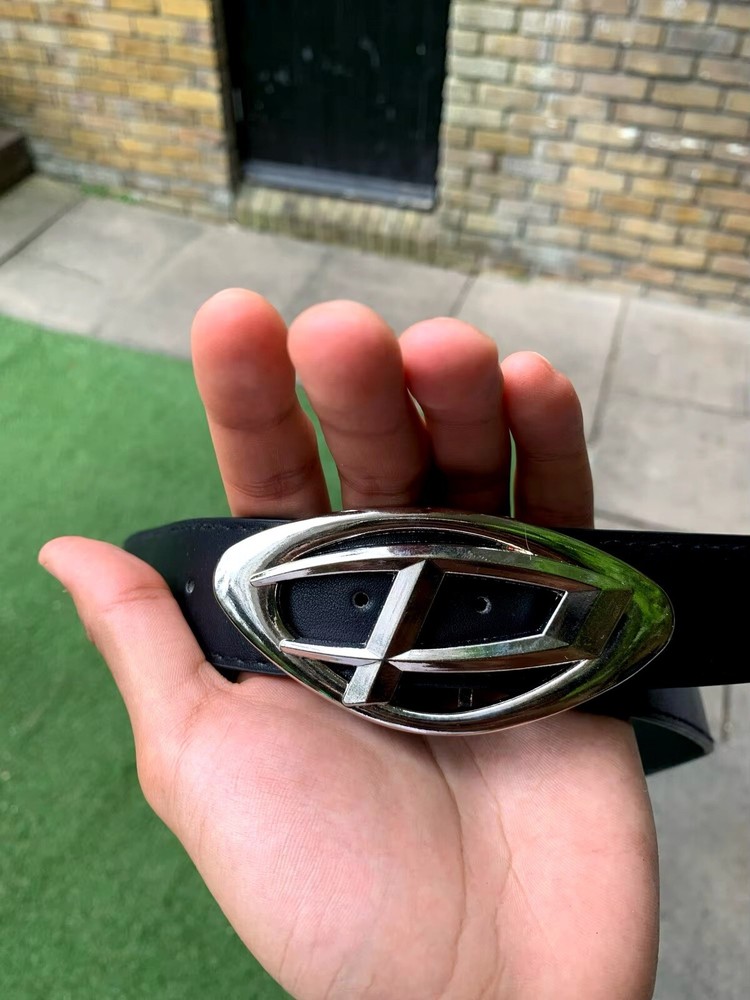 Vintage Diesel Leather Belt Made in Italy EU size 90/US 36