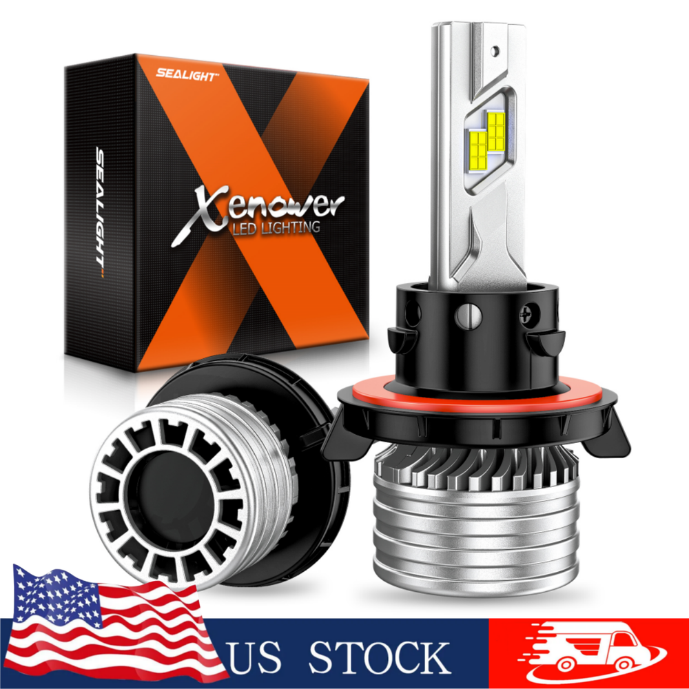 SEALIGHT X4I H13 Light Bulbs 9008 LED Headlight 34000LM Bulbs Light