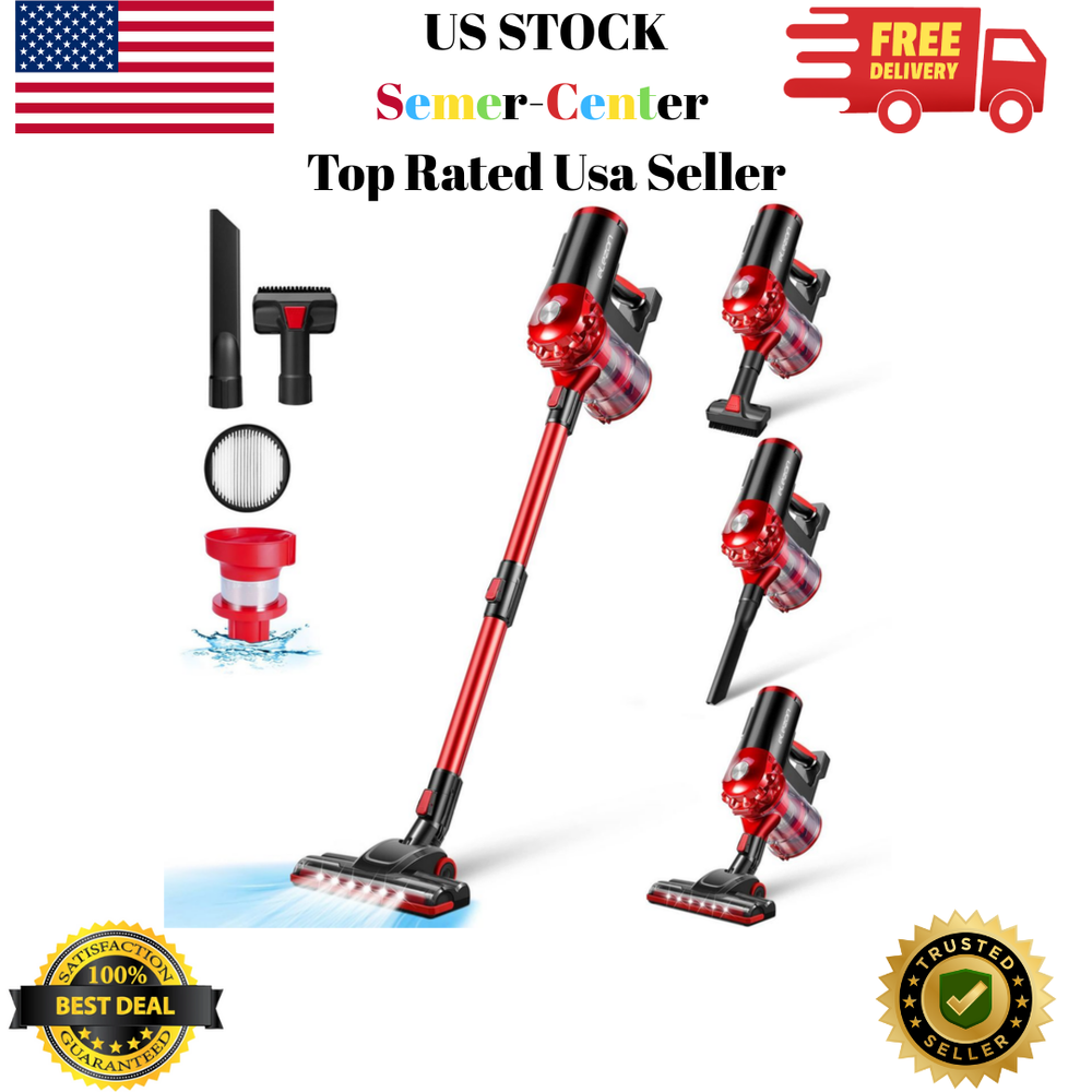 A200 Cordless Vacuum Cleaner with 18000Pa Powerful Suction, 38 Min Runtime, 2200