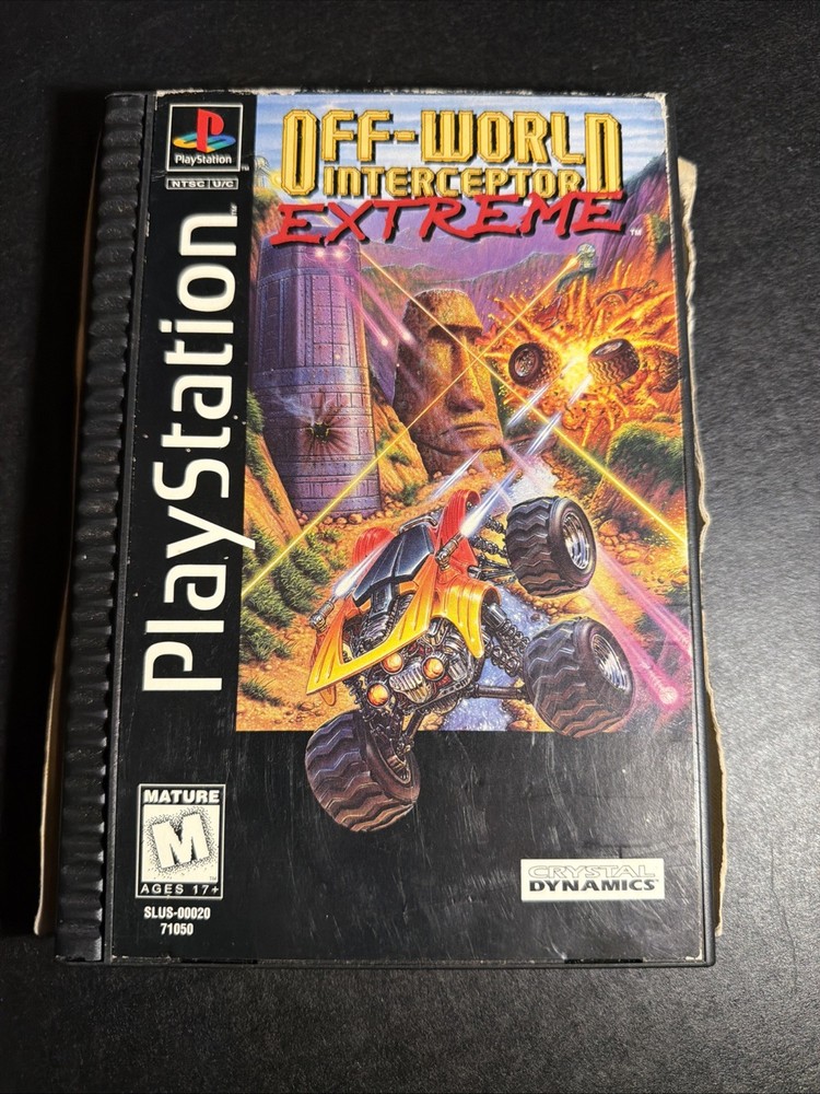 Off-World Interceptor Extreme (PS1) Long Box - CIB - TESTED