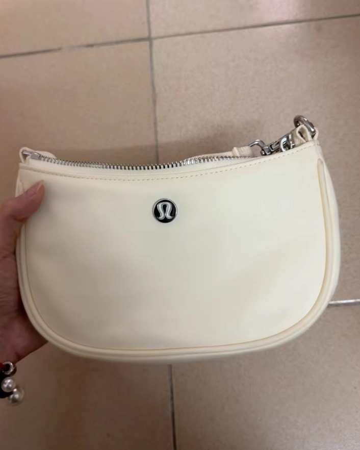 Lulmon White 1L City Essentials Mini Crossbody Shoulder Bag