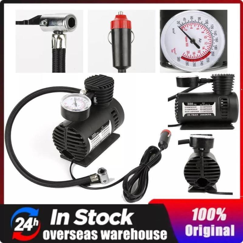MINI Air Compressor Portable Auto Car Electric Tire Air Inflator Pump 12V 300PSI