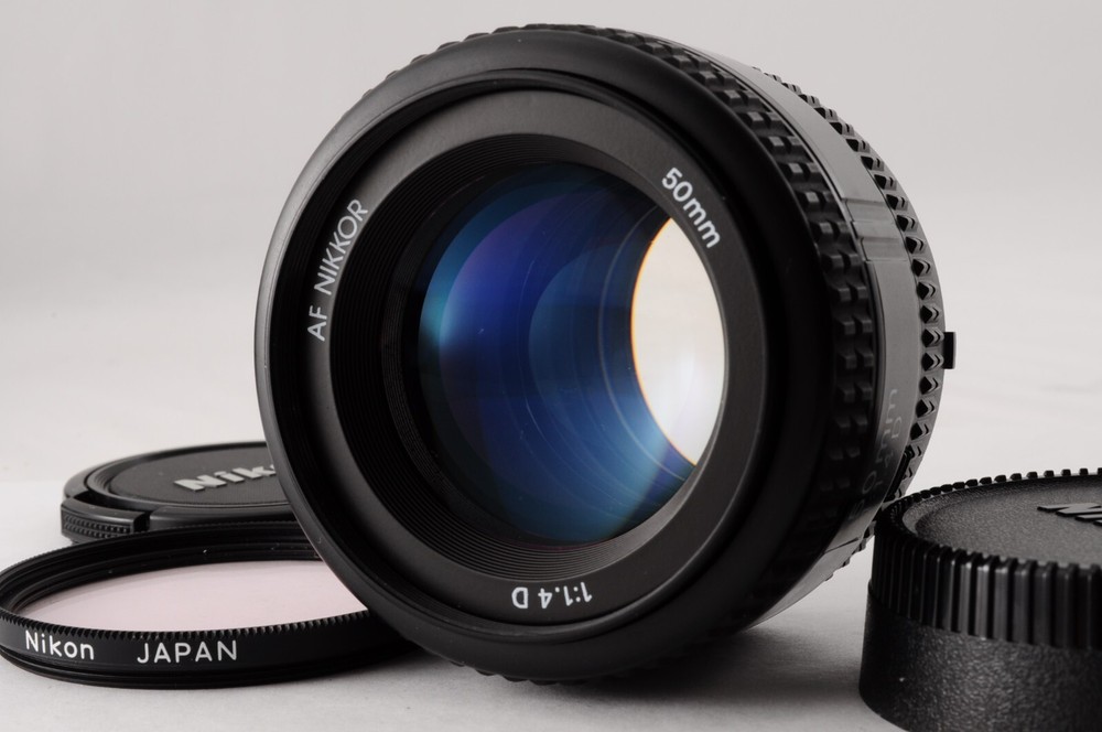 Nikon NIKKOR AF 50mm f/1.4D Standard Prime Lens w/Filter From Japan