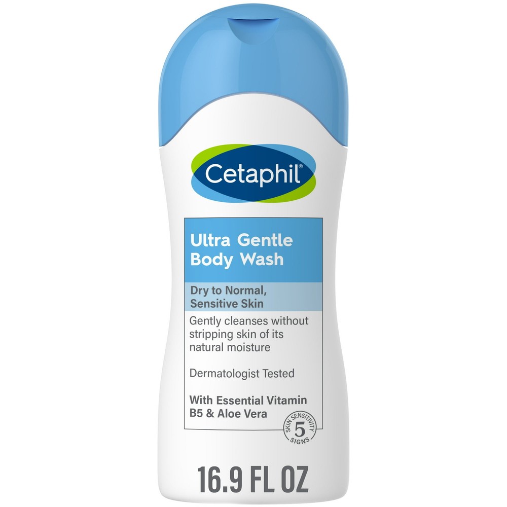 Cetaphil Daily Use Moisturizing Body Wash, Unscented, 16.9 fl oz