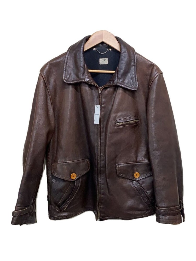 C.P.Company Osti Period/All Leather/Leather Jacket Blouson/-/Leather/Brw/Osti//