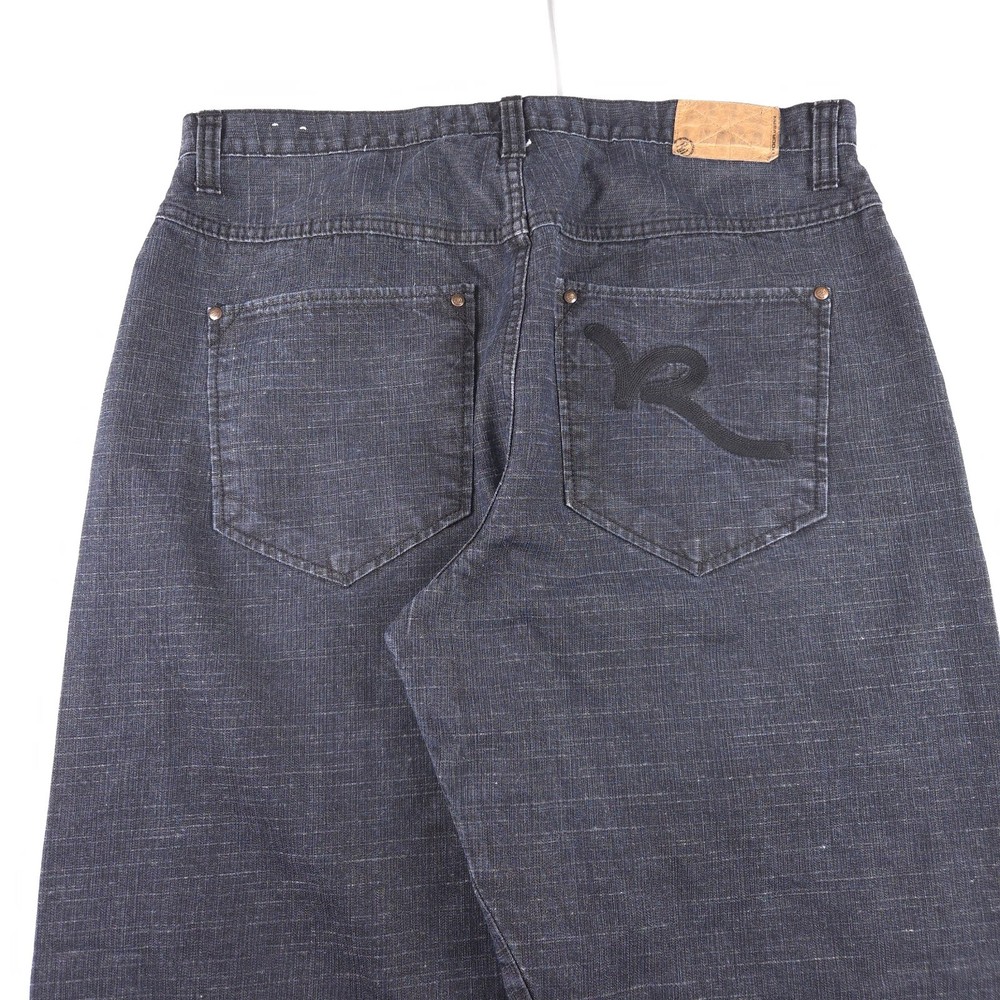 Vtg Y2k Rocawear Southpole Style Grunge Jeans baggy Size 38x32 Goth cyber Skate