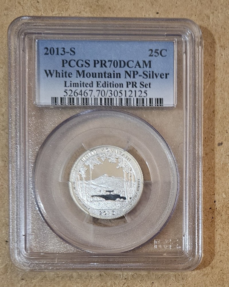 2013-S Quarter Silver White Mountain Limited Edition Set PR70 PCGS