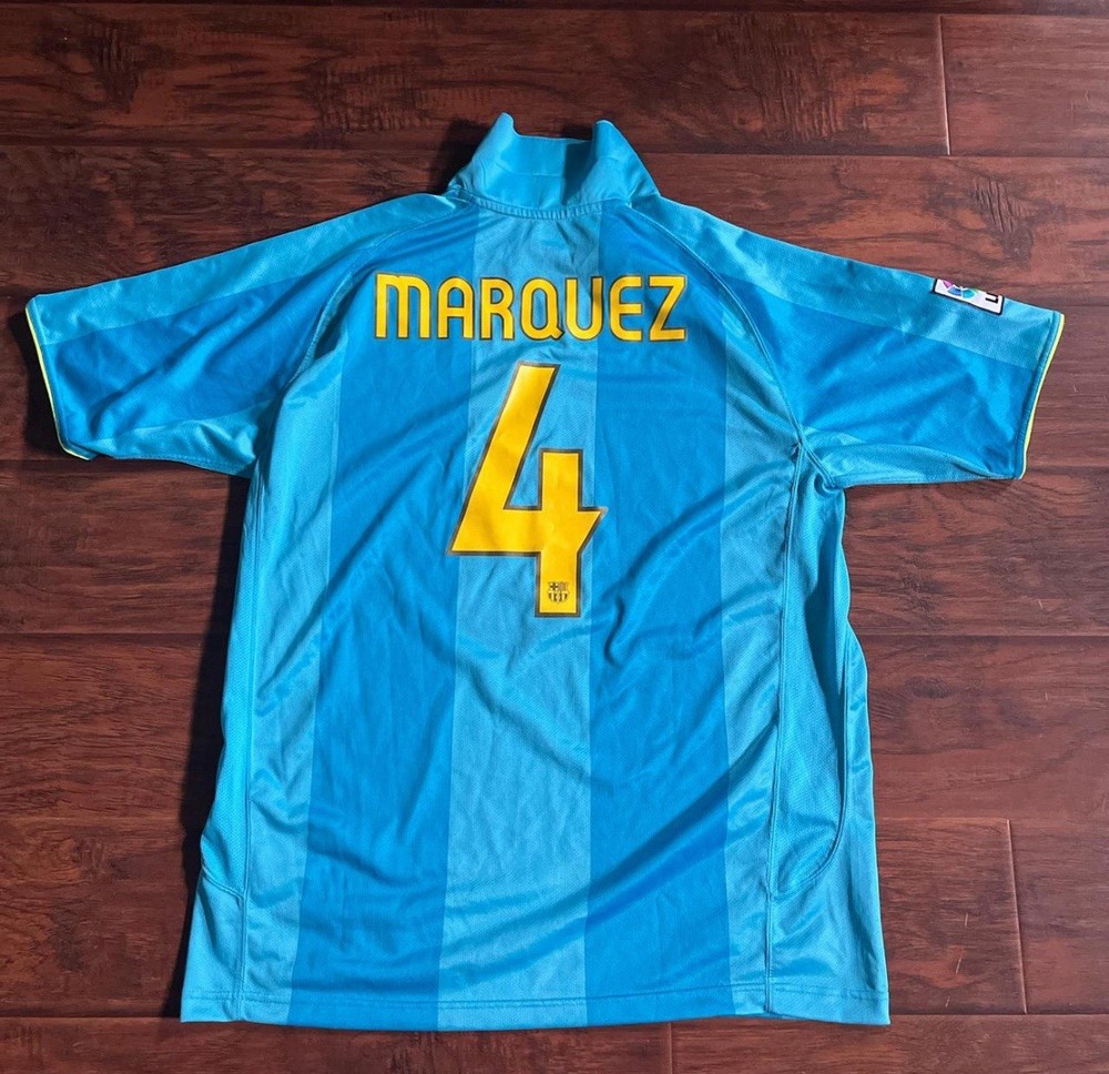 Vintage FC Barcelona Blue and yellow Marquez soccer jersey size XL #soccerjersey
