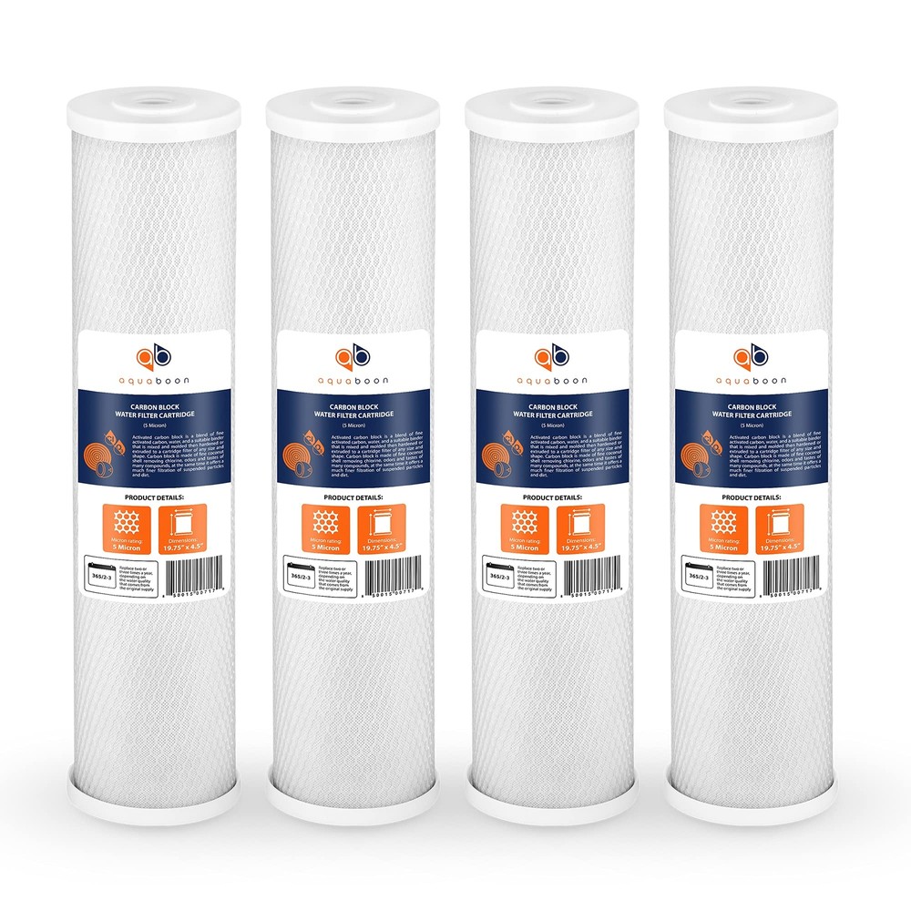 Carbon Water Filter Replacement - 5 Micron Water Filter 20 x 4.5 inch - Whole...