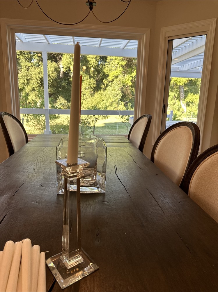 12 Pack White 12 Inch No Drip Unscented Taper Candles Smoke-Free