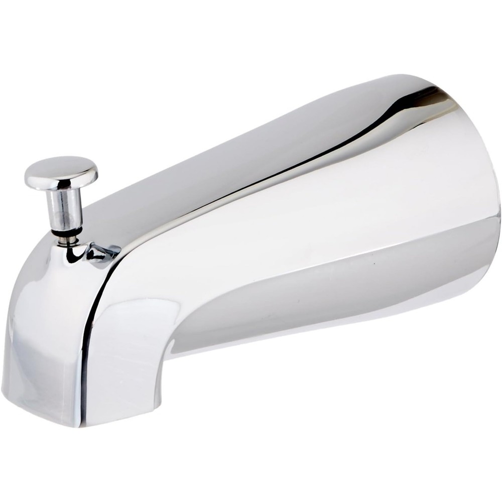 EZ-FLO 5-3/8 Inch Zinc Bath Tub Diverter Spout 1/2 Inch IPS Pipe Chrome 15083