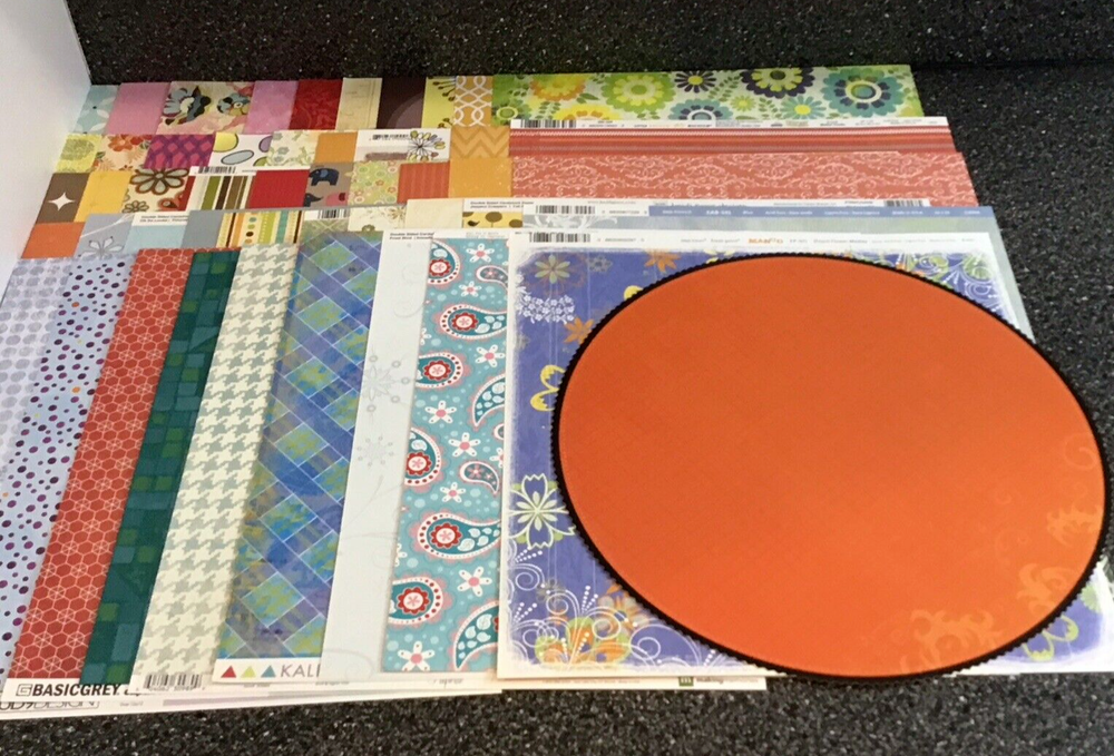 50 Cardstock Destash Various Brands & Weights Lot Journal Scrapbook Paper (ACS)