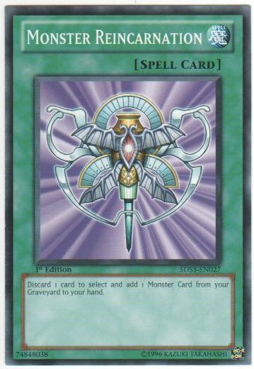 Monster Reincarnation 5DS3-EN027 Common 1st Edition x3 Near Mint