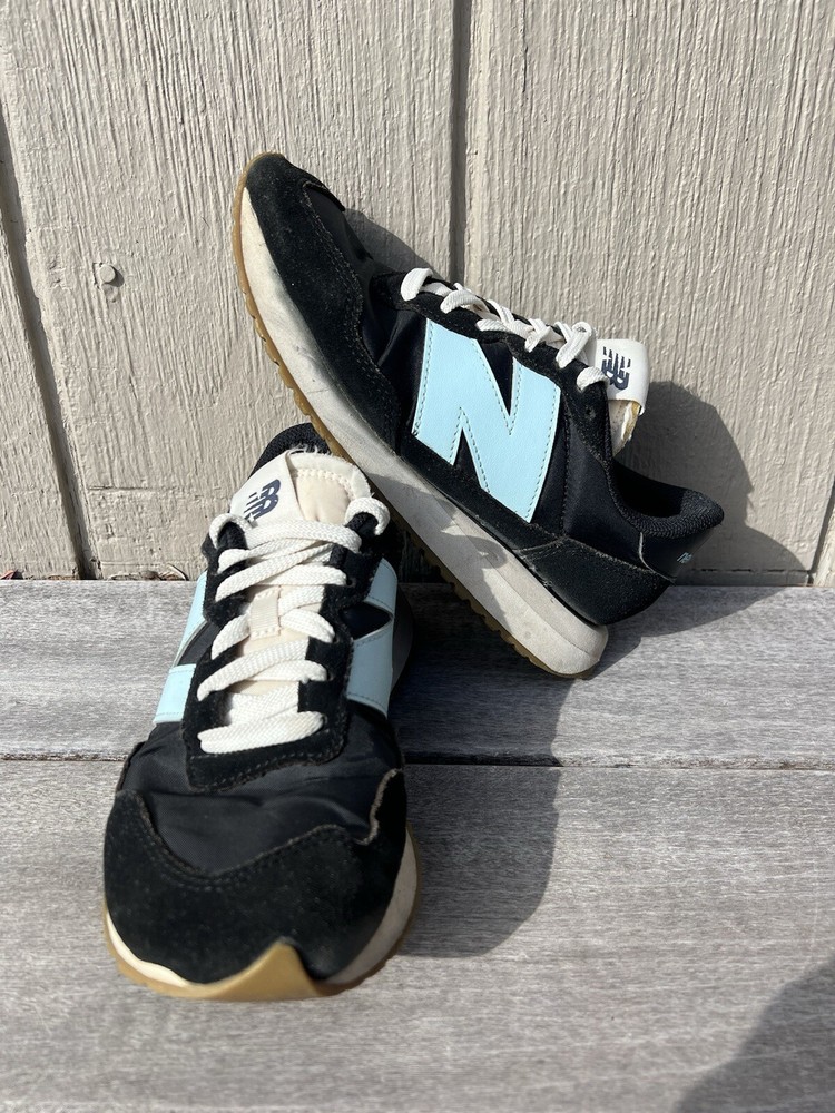 New Balance 237 Black Beach Blue Shoes Sneakers WS237GD Womens Sz 9