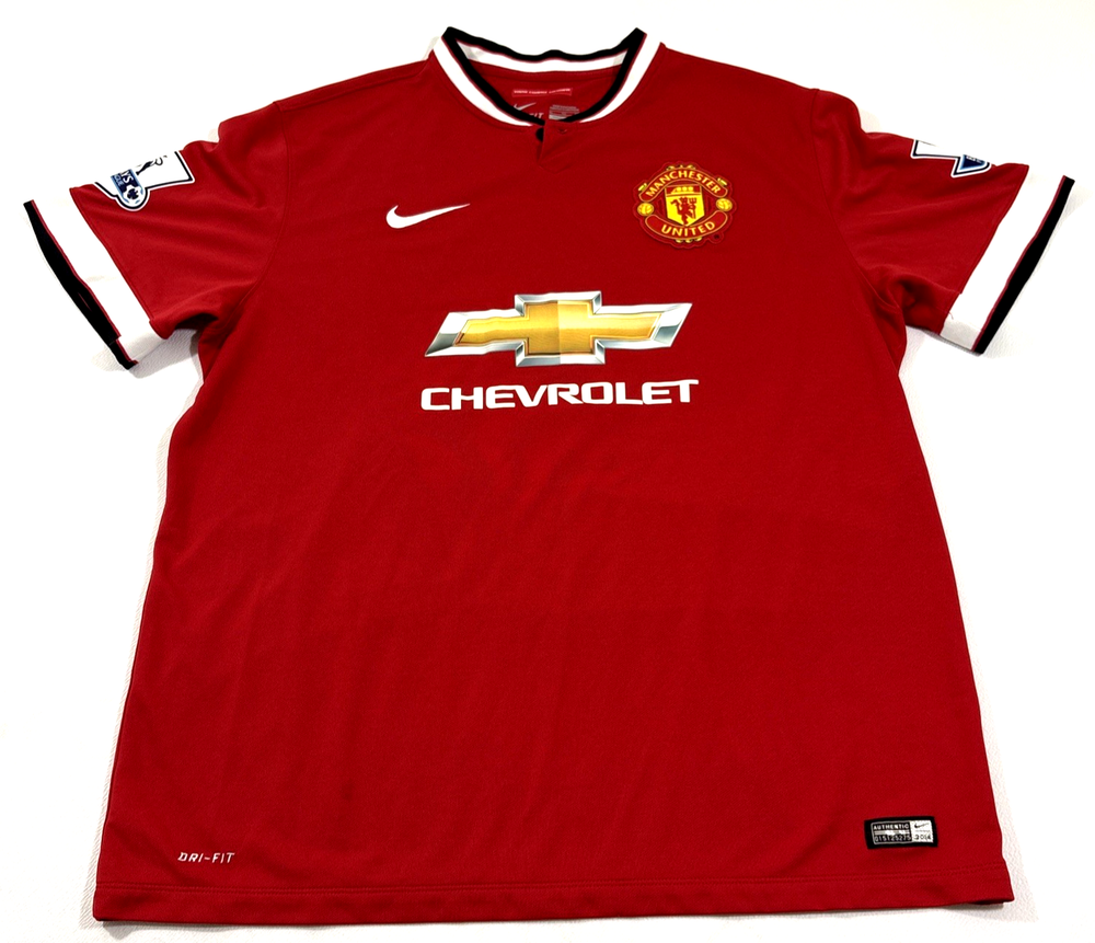 MANCHESTER UNITED 2014 2015 MATA HOME SHIRT FOOTBALL SOCCER JERSEY NIKE SIZE XL