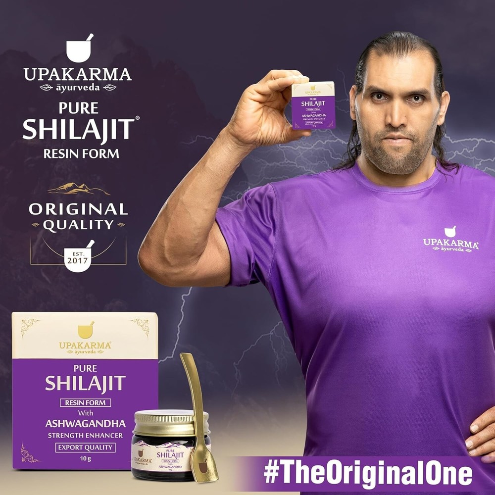 UPAKARMA Shilajit with Ashwagandha Resin 20g | Boosts Strength & Build Muscle .