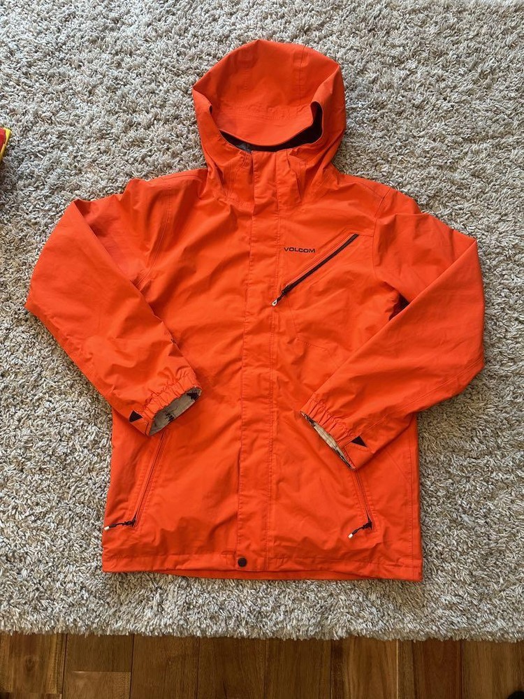 Volcom  GORE-TEX Snowboard Jacket Mens Size M Orange