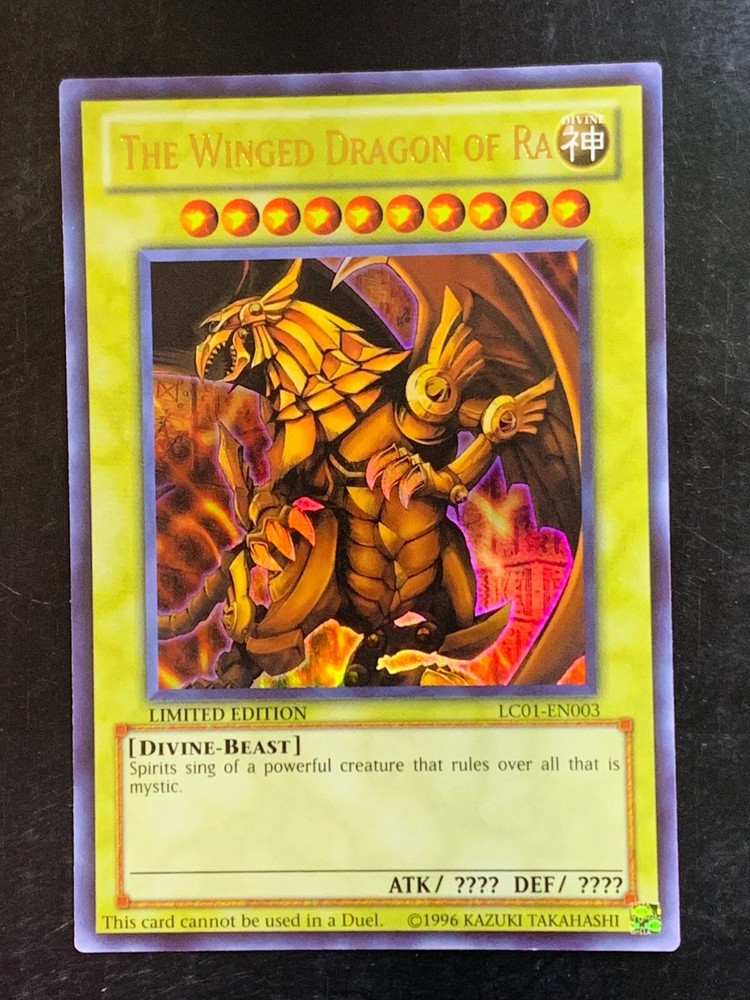 Winged Dragon of Ra LC01-EN003 Ultra Rare Limited Edition YuGiOh Konami Card
