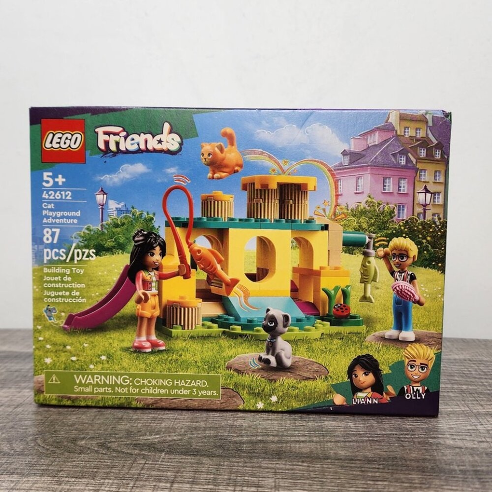 NIB LEGO Friends Cat Playground Adventure 42612 Liann Olly Toys Playset