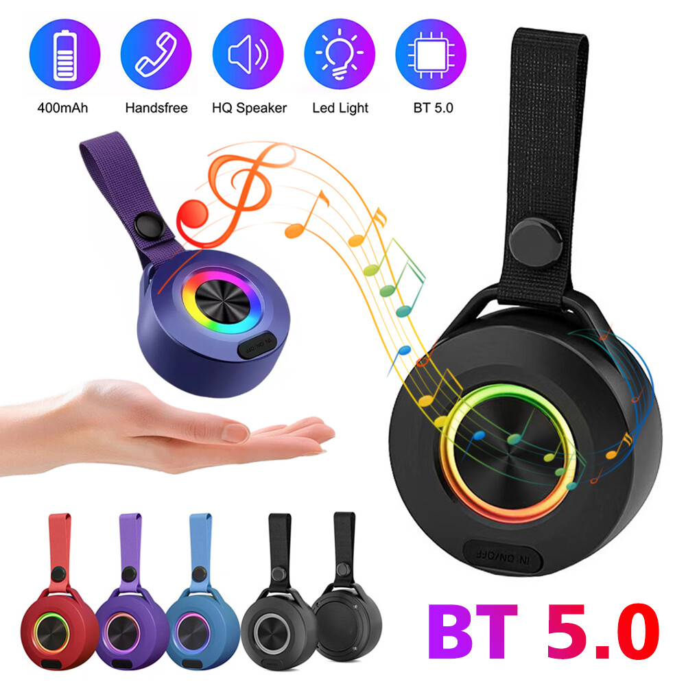 Portable Bluetooth Speaker with Stereo Bass and Waterproof Design