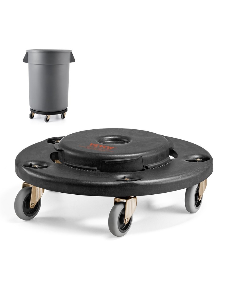 Trash Can Dolly,Fit 20,32,44,55 Gallon Containers,Round Trash Can Roller B