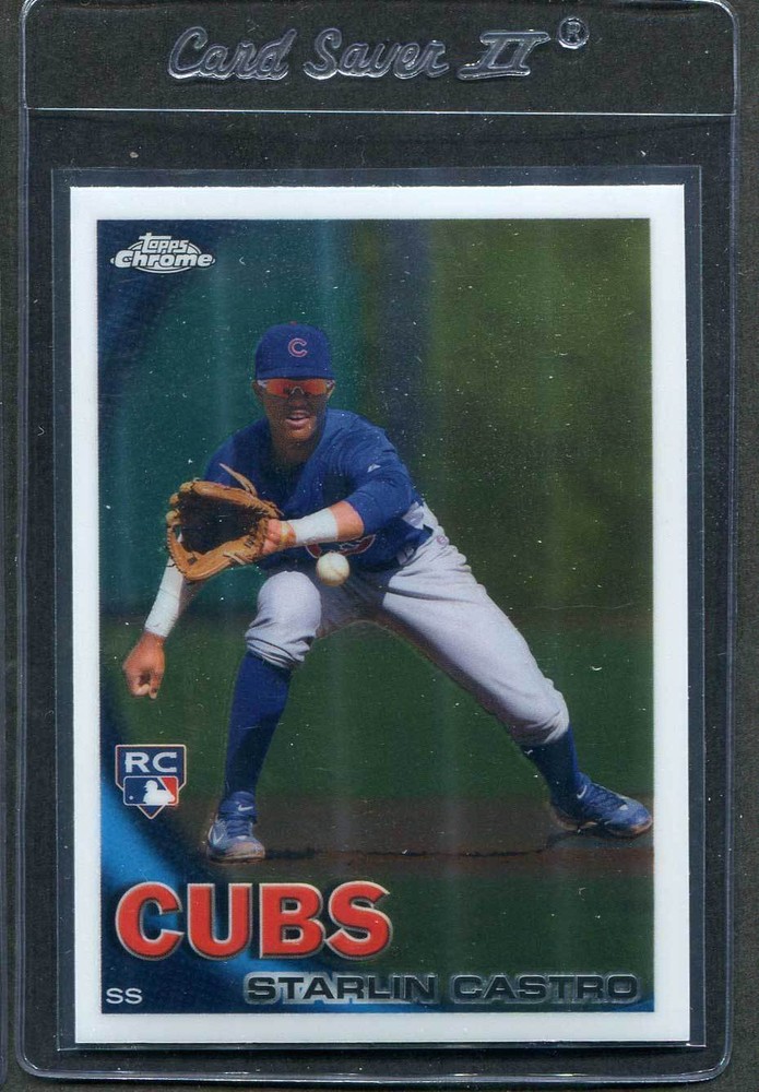 2010 Topps Chrome Starlin Castro Rookie Card #195 Mint Condition