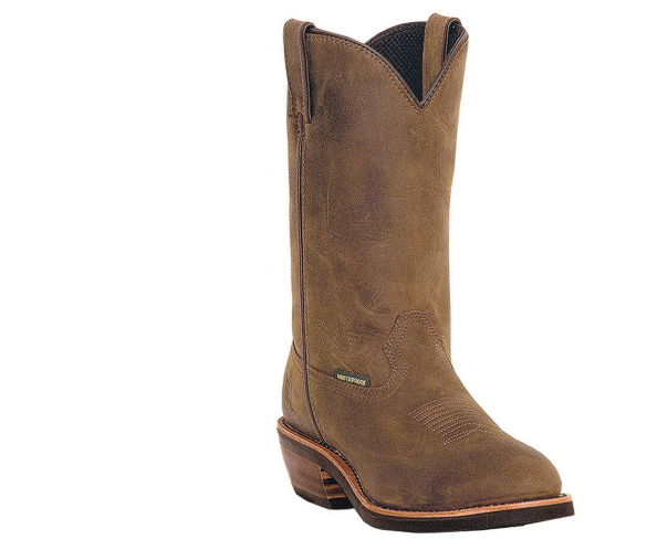Men's Tan Albuquerque Waterproof Pull On Work Boots - Steel Toe