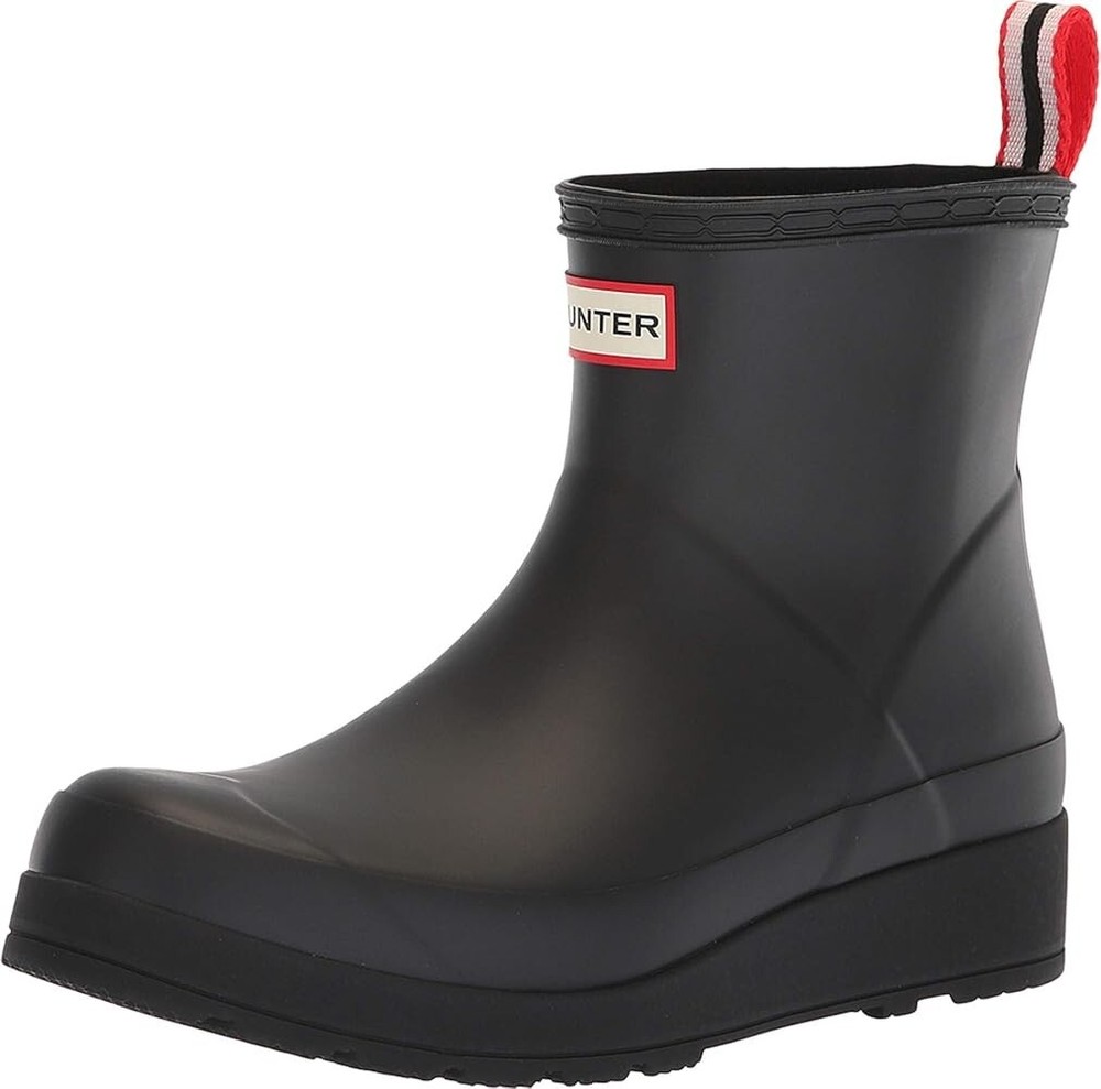 *NIB* Hunter Original Short Play Ladies Waterproof Rain Boots (Black, US 6)