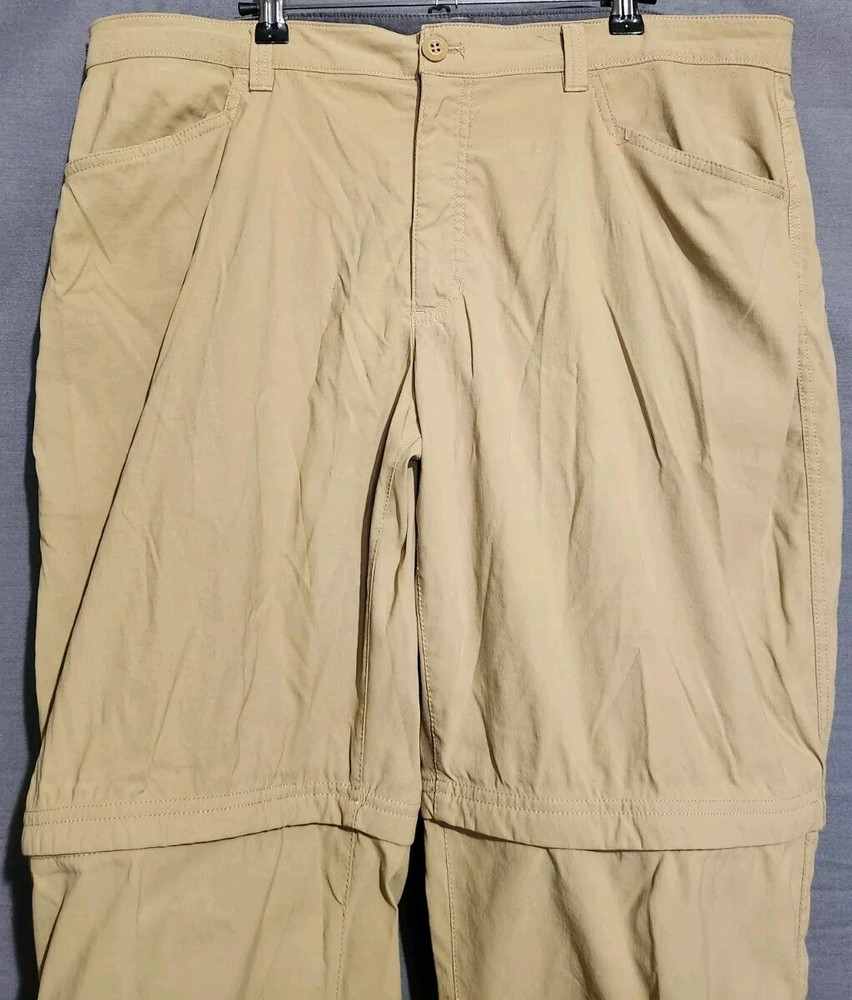 Eddie Bauer Pants Mens 40x30 Convertible Tech Performance Stretch Hiking Chino