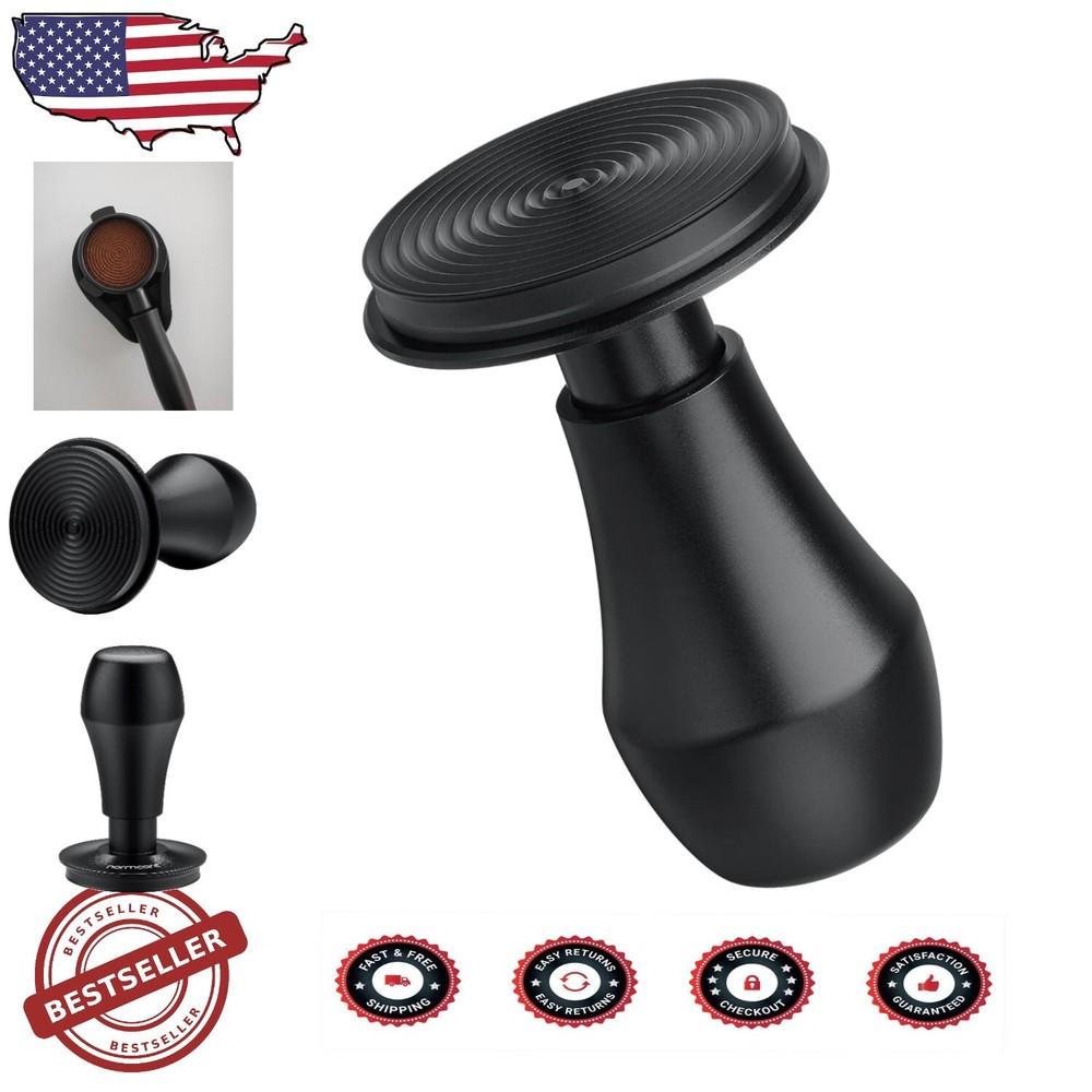 Premium 53.3mm Espresso Tamper with Interchangeable Springs and Comfortable Ergonomic Handle