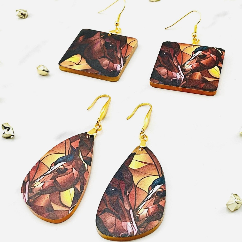 Equestrian Horse Earrings for Country Girls and Horse Lovers