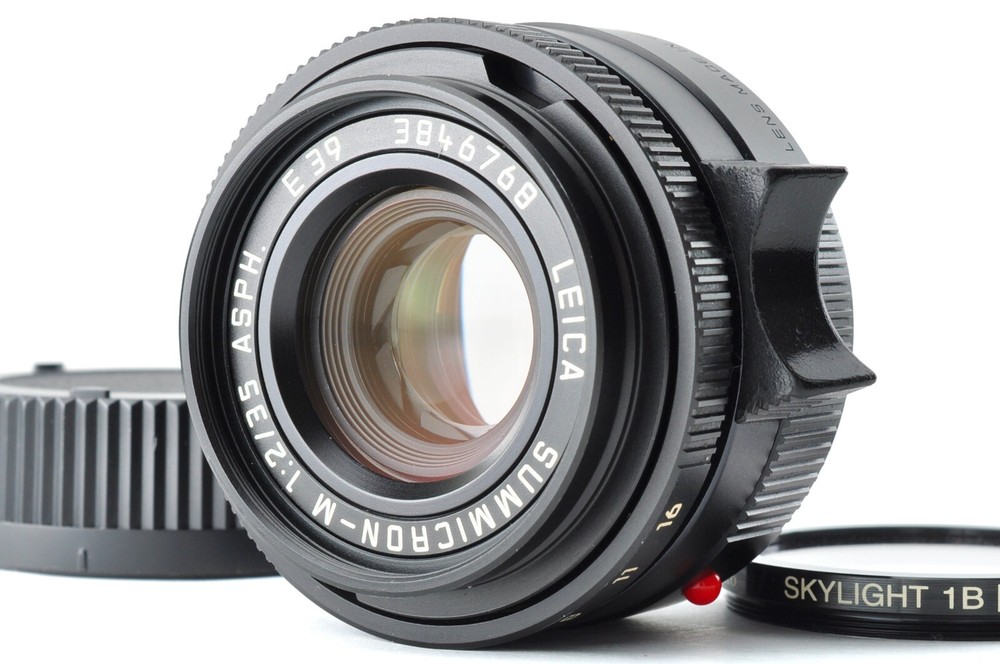 Leica Summicron-M 35mm f2 ASPH Black Lens with 6 Bit Code and E39 Filter