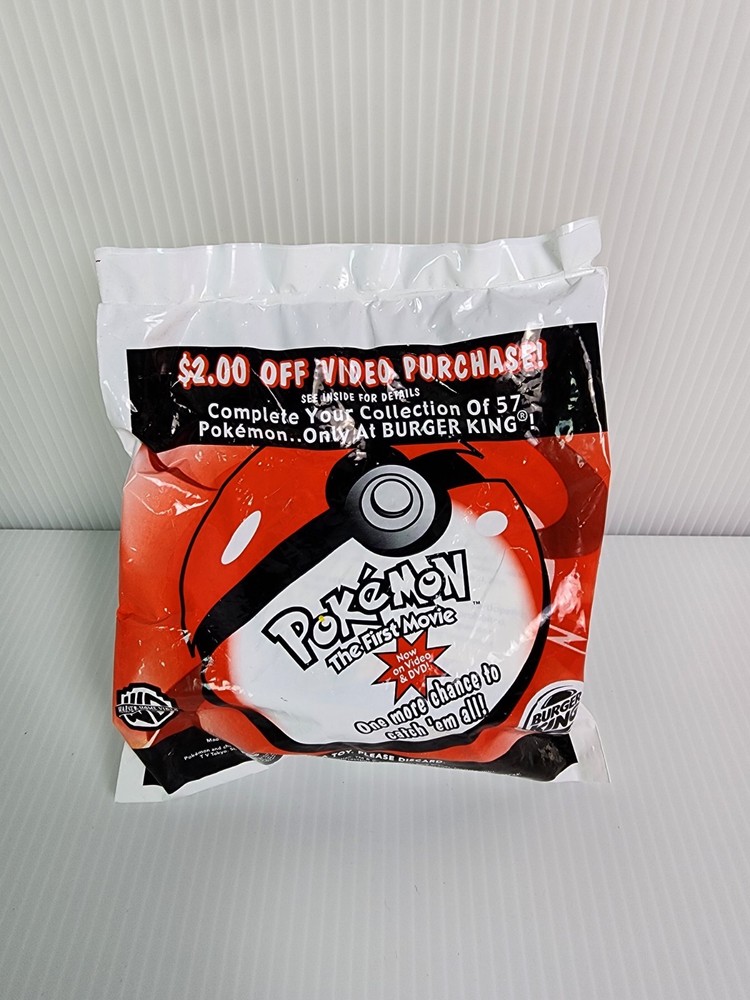 Vintage 1999 Pokemon Burger King Spinner Toy Sealed Mystery Figure