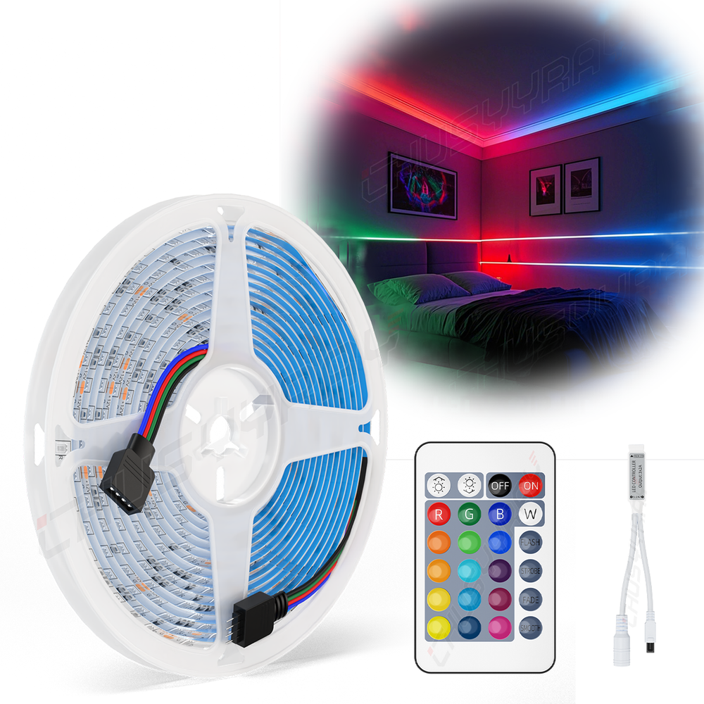 16FT 150SMD Waterproof Flexible RGB LED Strip Light for Cars Trucks