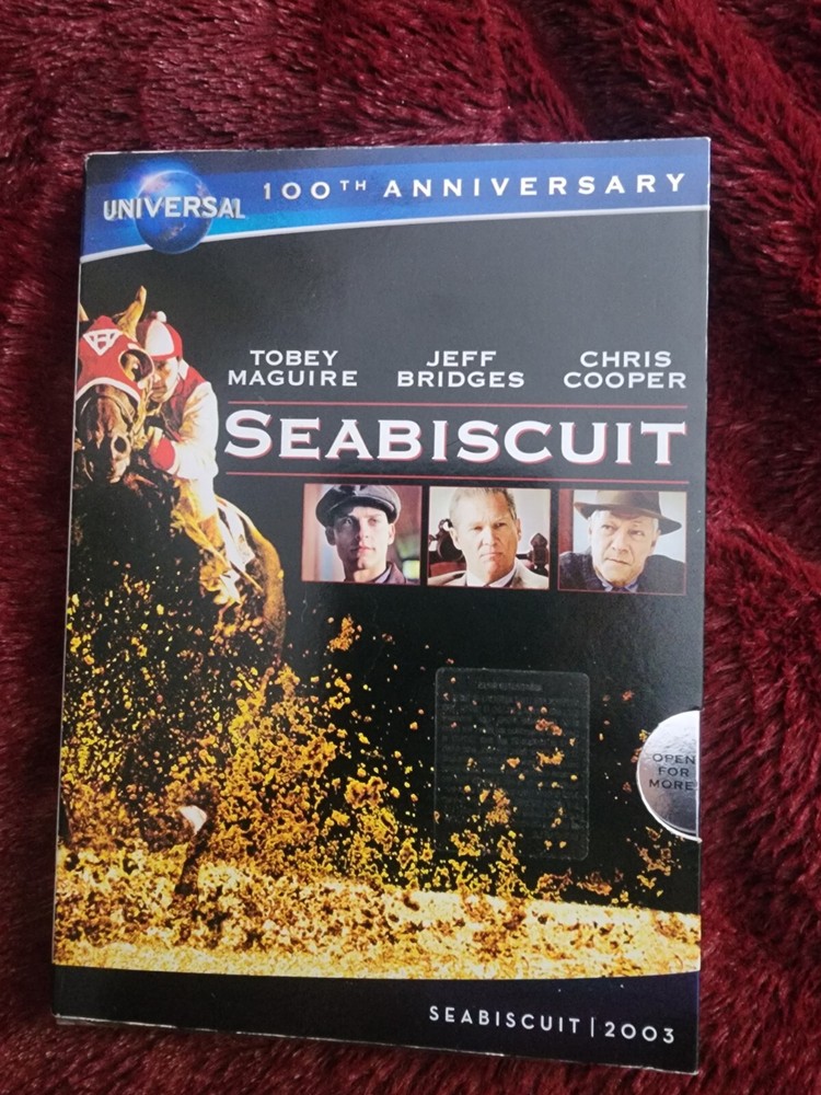 Brand New SEABISCUIT 2003 DVD with Slipcase starring Tobey Maguire and Jeff Bridges