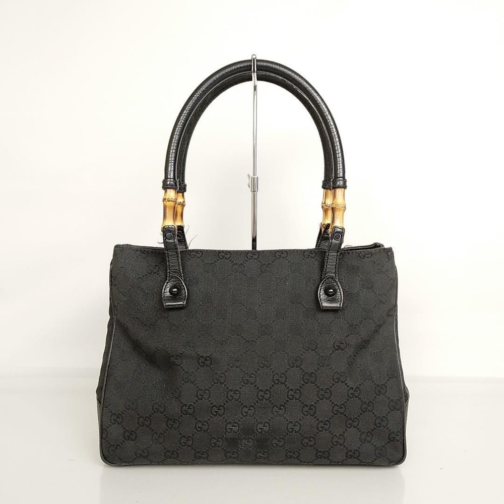 Gucci GG Canvas Bamboo Line Handbag in Black 2502 83