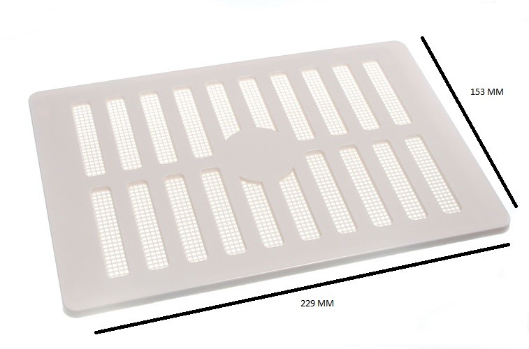 Adjustable Air Vent + Fly Screen For Up To 9 X 6 229mm 152mm Pack 20