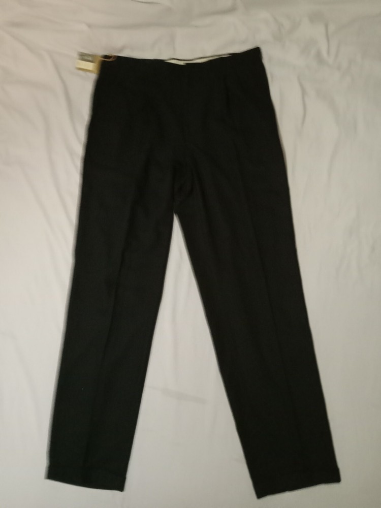 NEW Savane Premier Dye Pleated Wrinkle Free Dress Pants Size 42X38 nwt