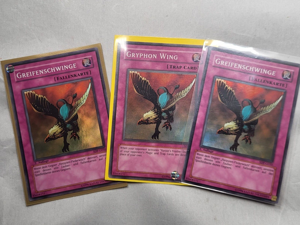 YuGiOh 1st Edition Griffinwing SDP-G050 Starter Deck Pegasus 3x Cards