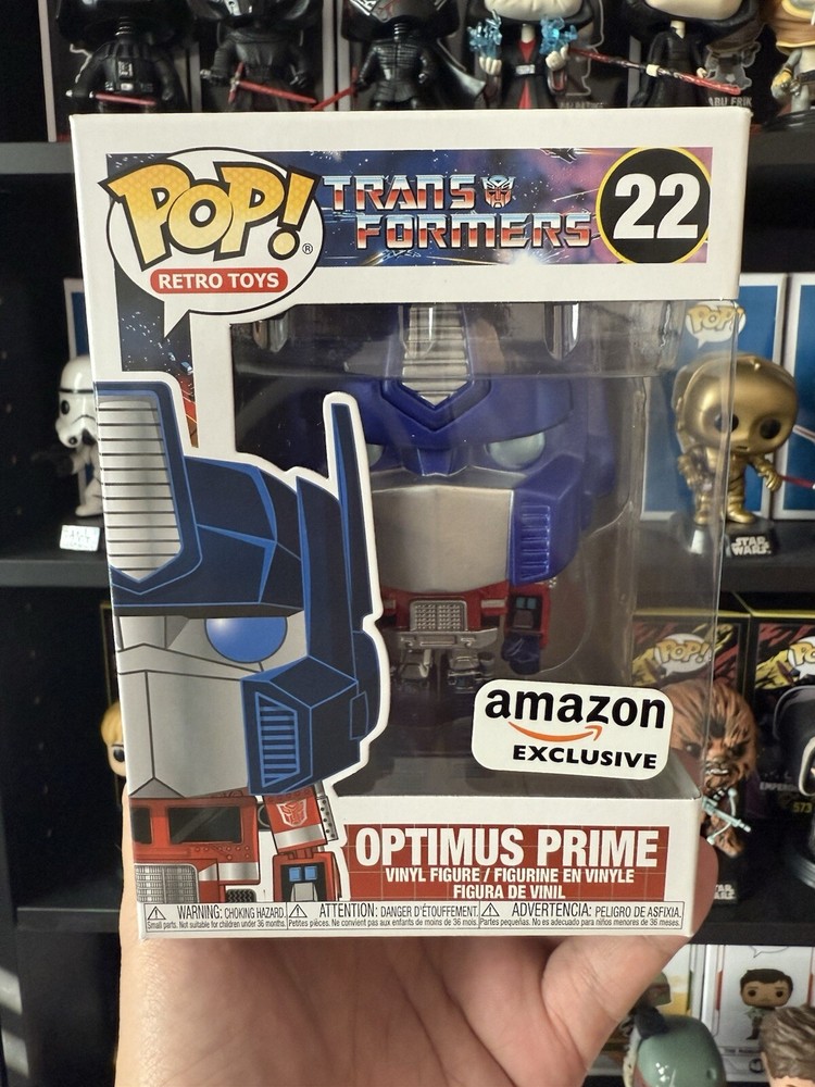 Funko Pop! Retro Toys #22 Optimus Prime Metallic Amazon Exclusive Transformers