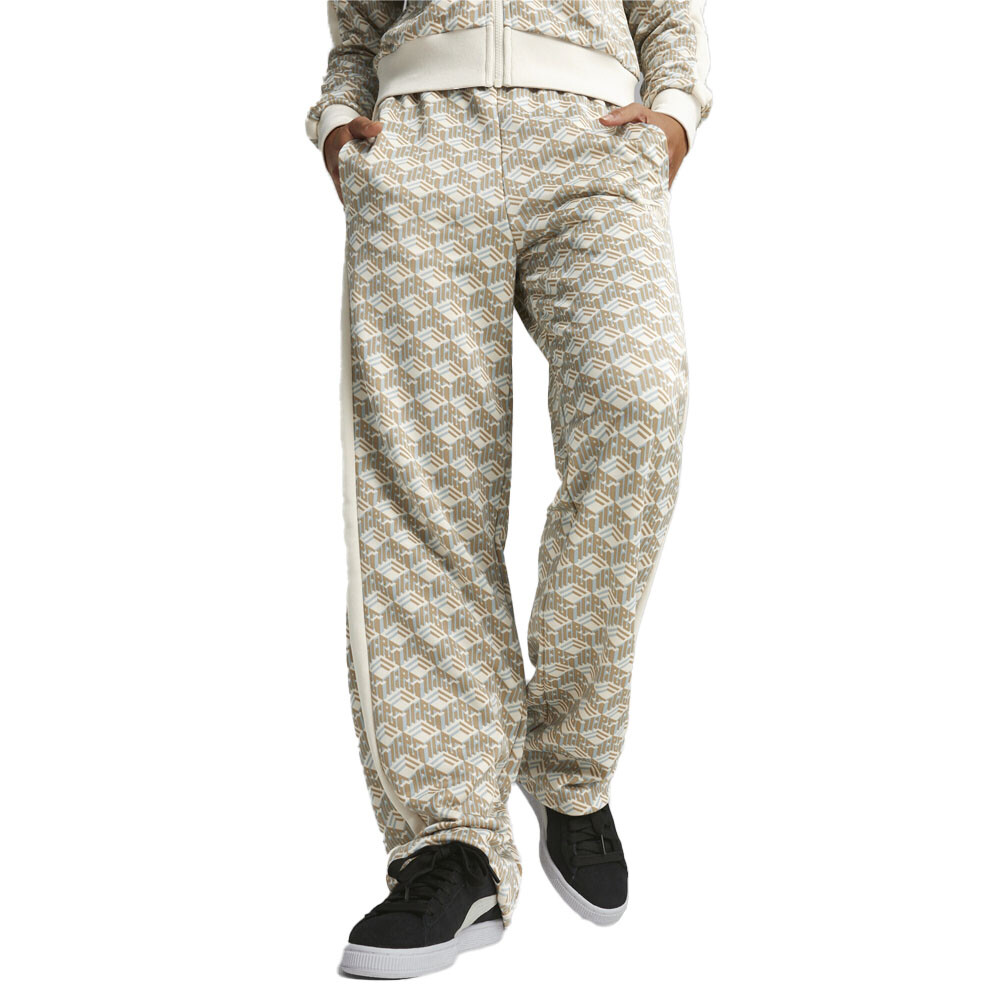 Puma T7 Straight Leg Track Pants Womens Beige Casual Athletic Bottoms 62559983